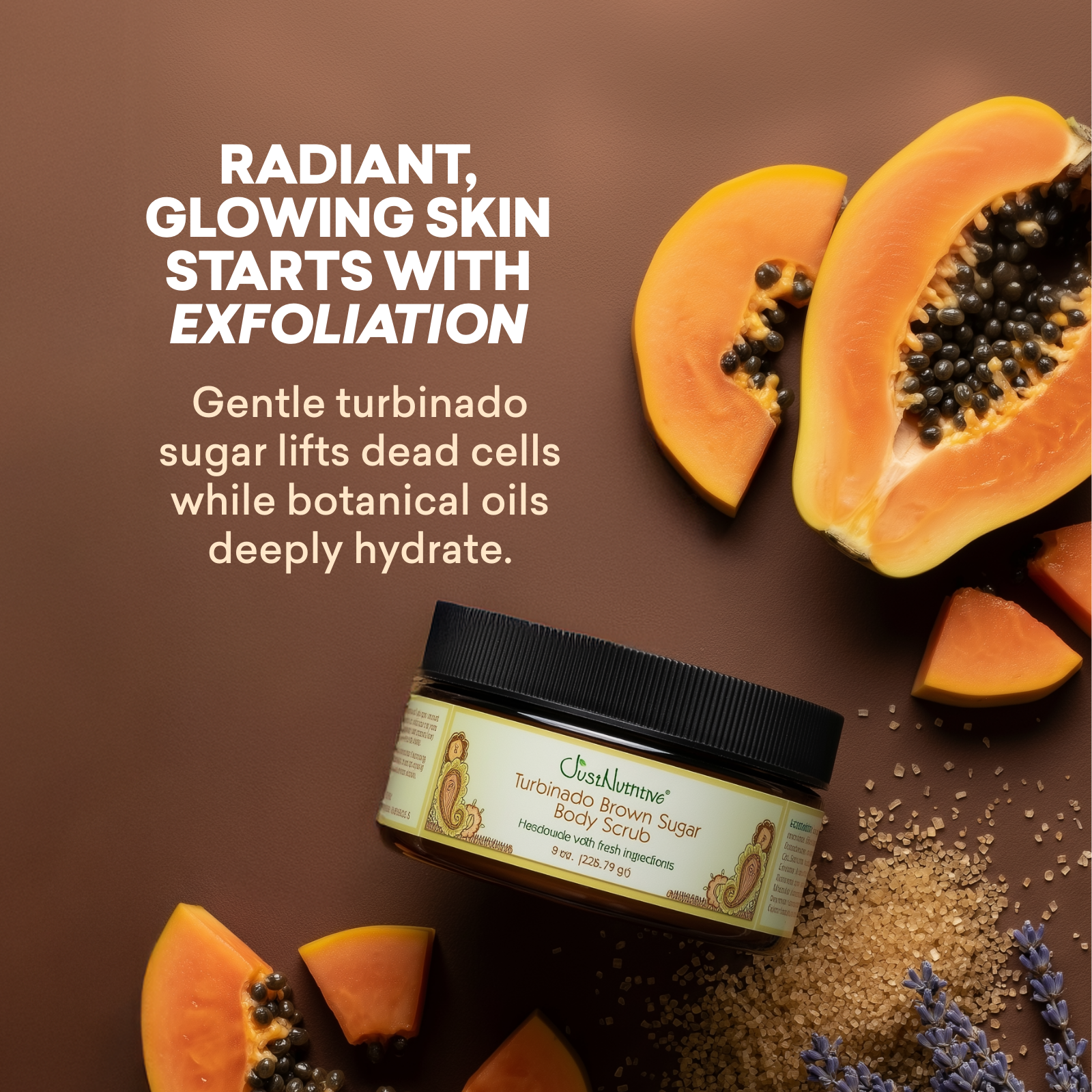 Turbinado Brown Sugar Body Scrub | Winter Care