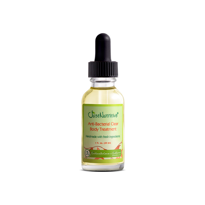 Just Nutritive Anti-Bacterial Clear Body Treatment, 1 oz dropper bottle