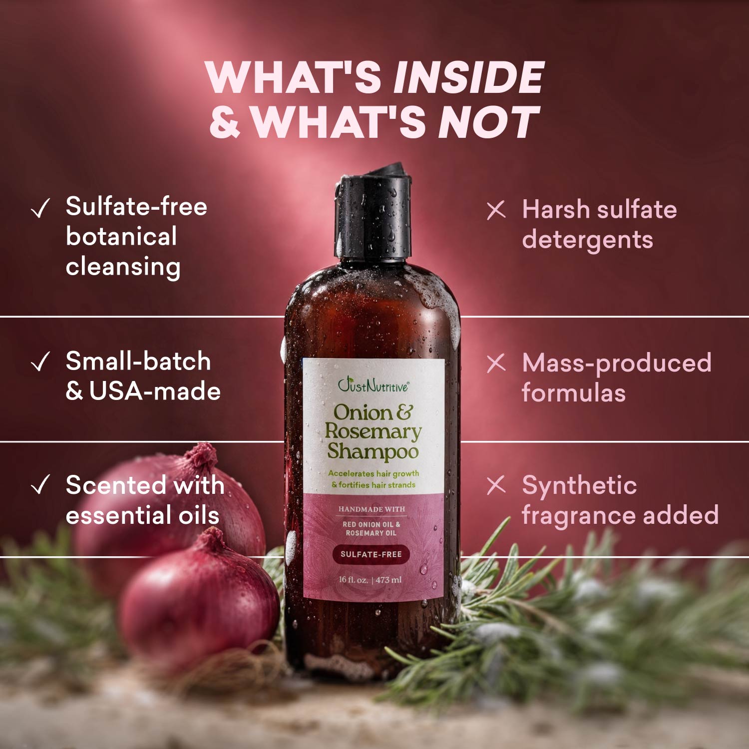 Onion & Rosemary Shampoo