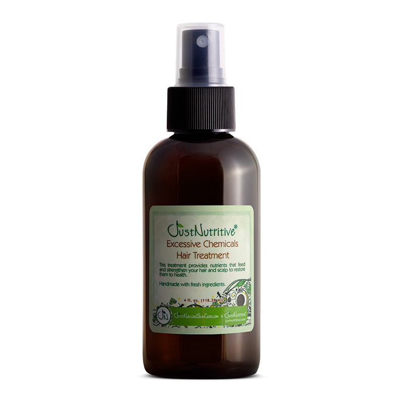 Just Nutritive Excessive Chemicals Hair Treatment, 4 oz amber spray bottle