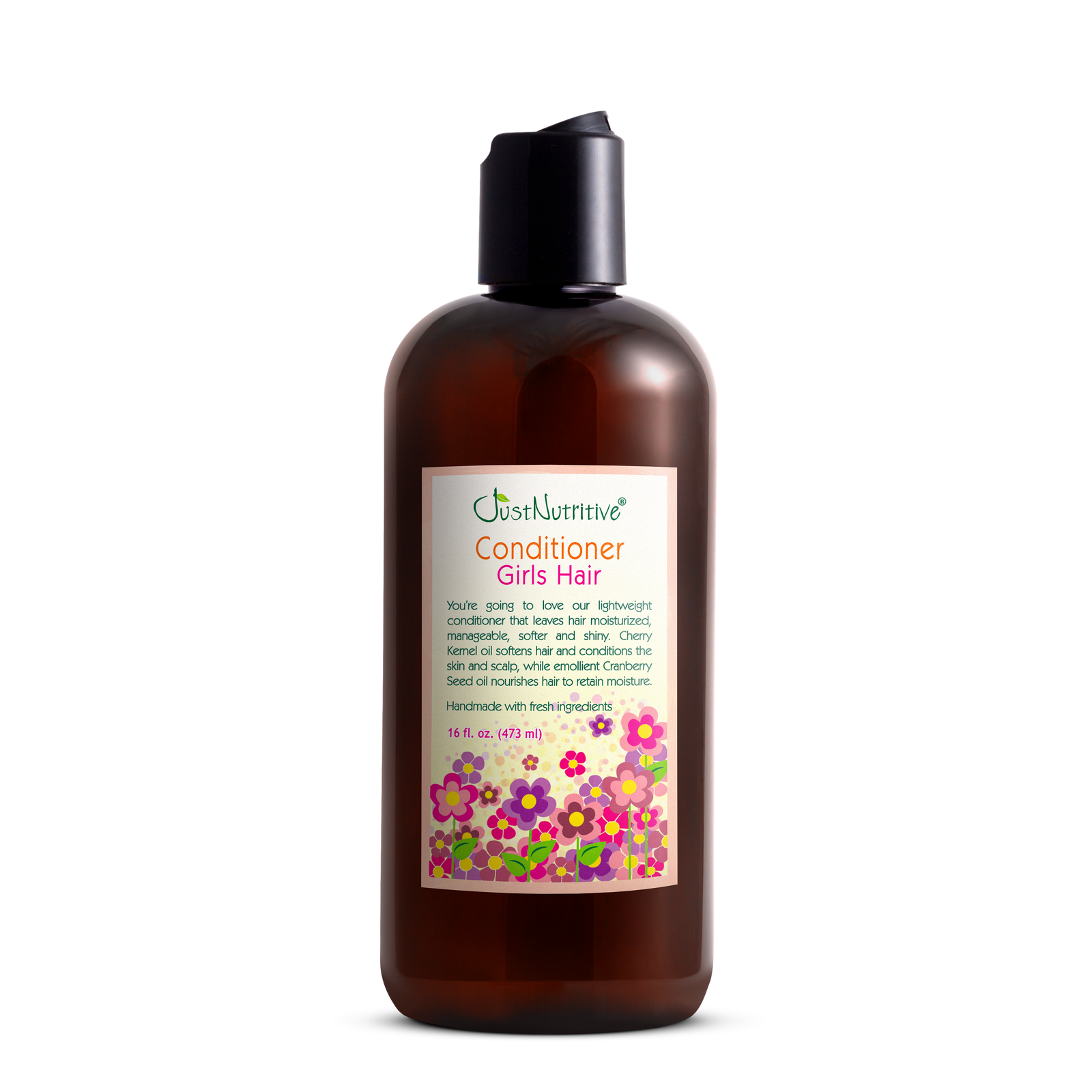 Just Nutritive Girls Hair Conditioner, 16 oz amber bottle
