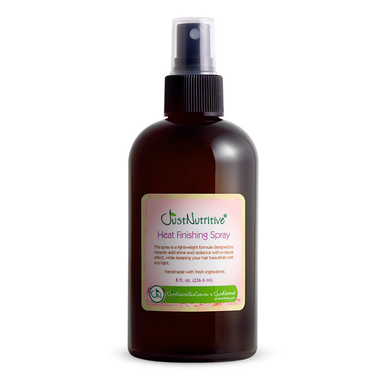 Just Nutritive Heat Finishing Hair Spray, 8 oz amber spray bottle