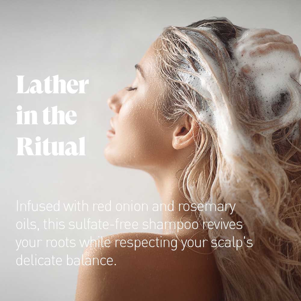 Onion & Rosemary Shampoo And Oil Hair Growth Duo