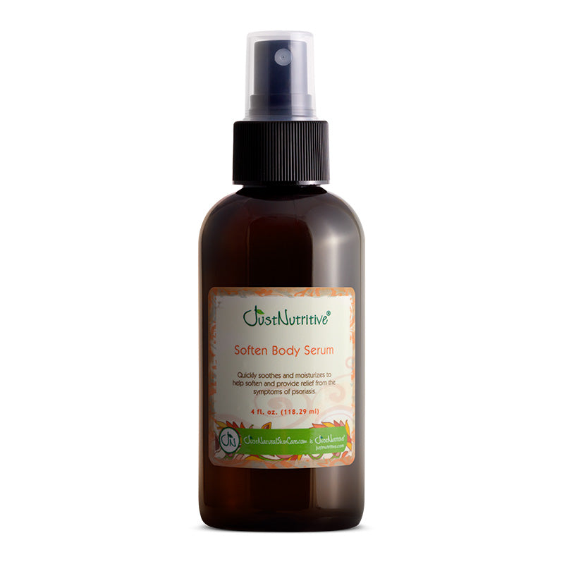 Just Nutritive Soften Body Serum, 4 oz amber spray bottle