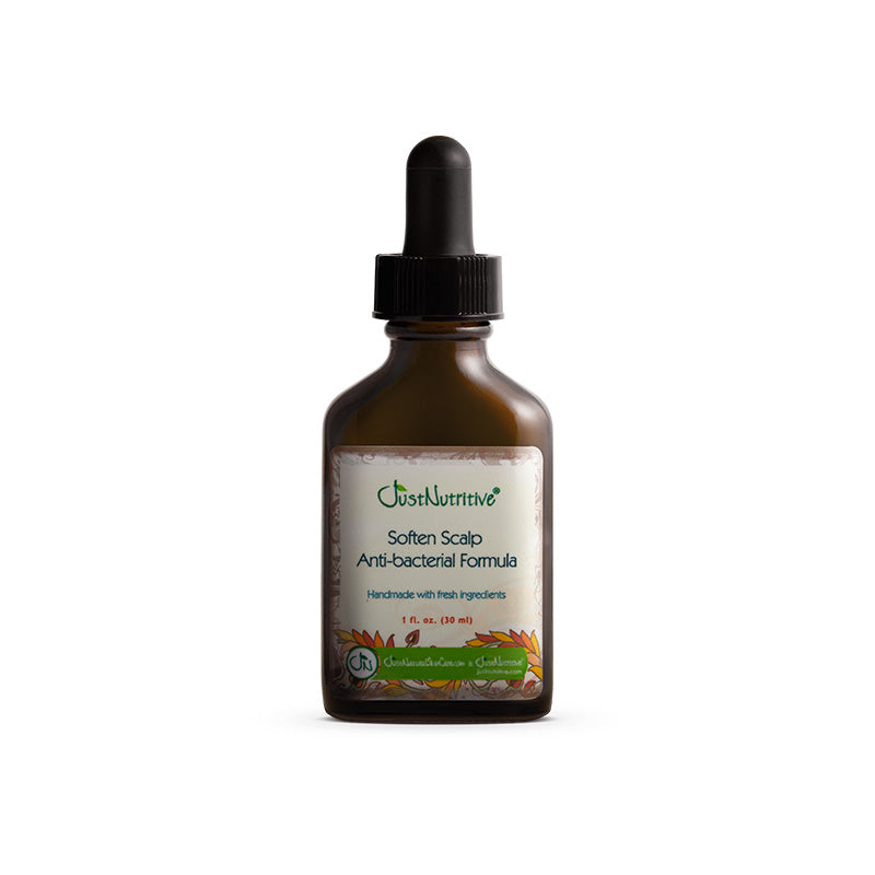 Just Nutritive Soften Scalp Anti-Bacterial Formula, 1 oz dropper bottle