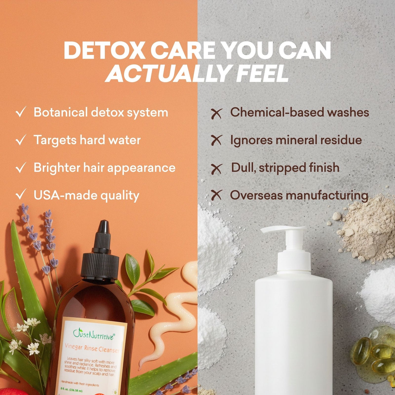 Vinegar Rinse Cleanser | Gray Hair