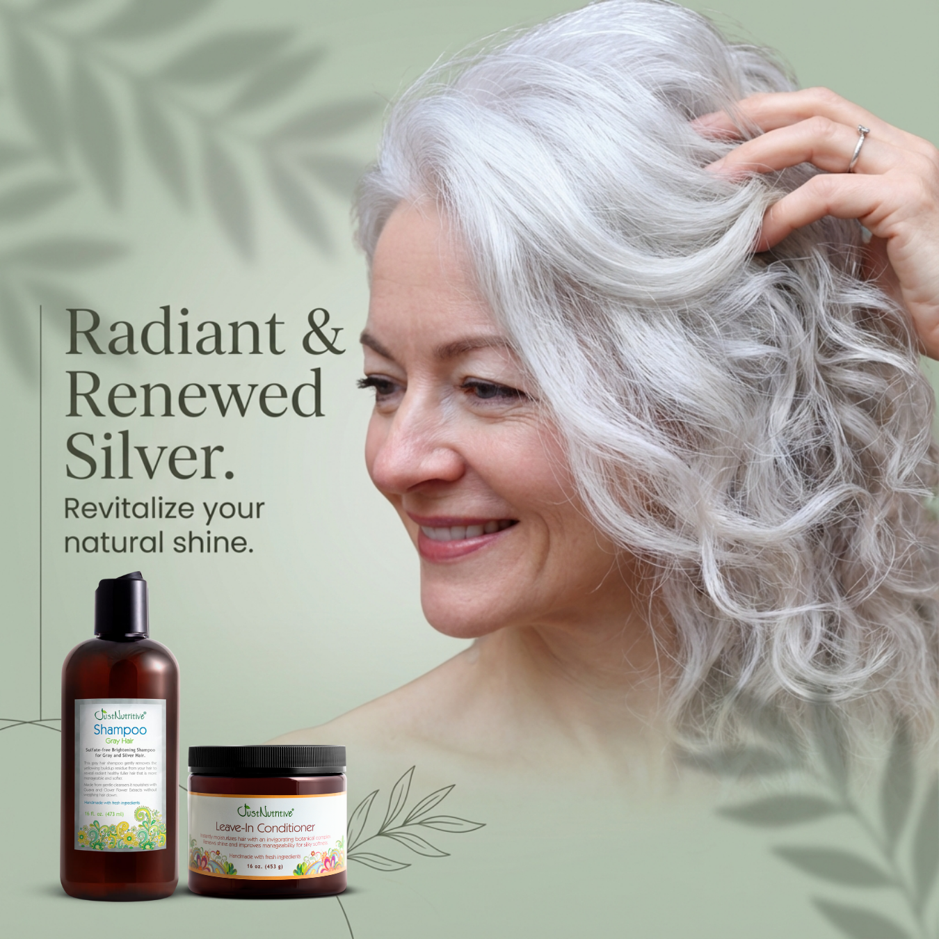 Gray Hair Shampoo & Leave-In Conditioner Duo