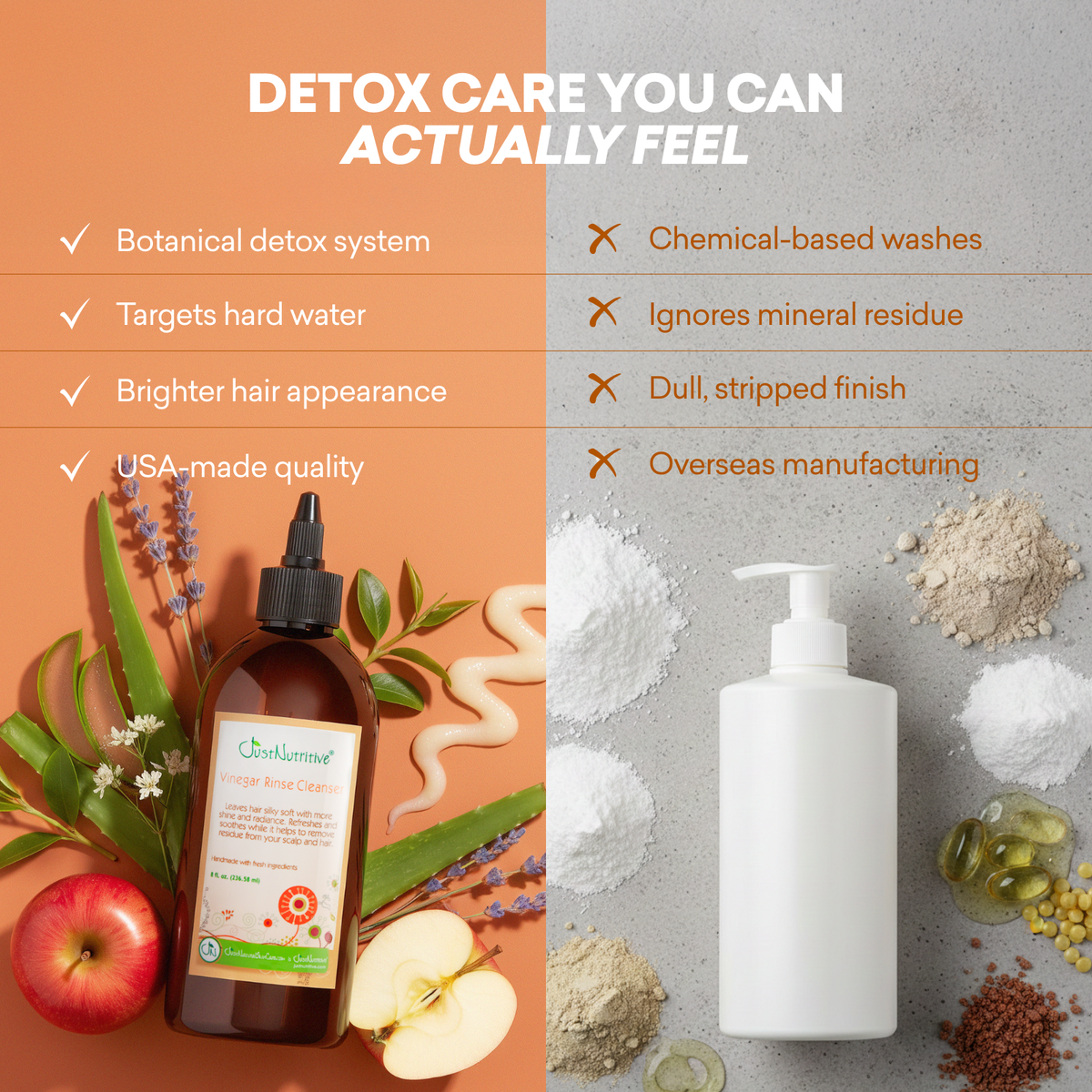 Vinegar Rinse Cleanser | Gray Hair