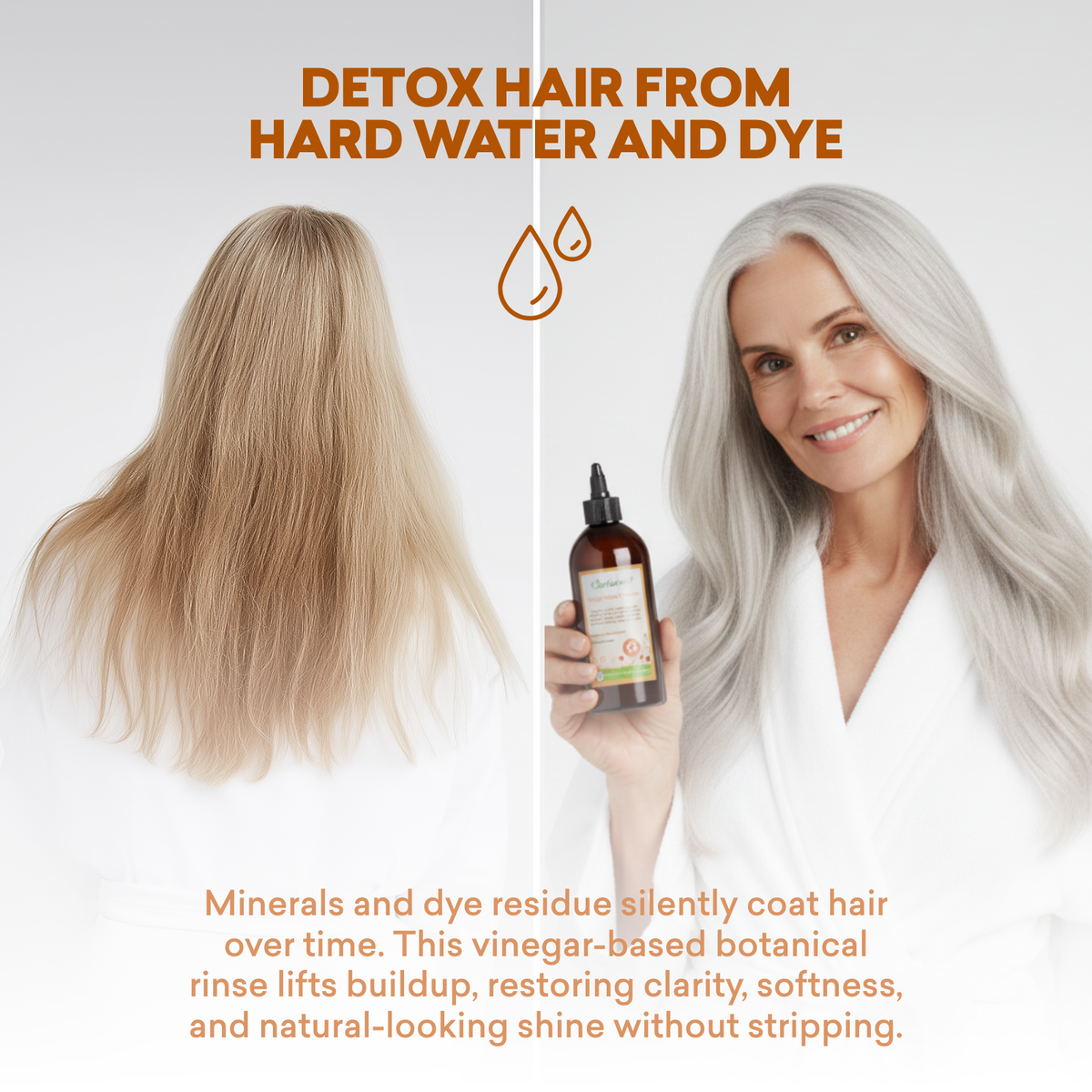 Vinegar Rinse Cleanser | Gray Hair