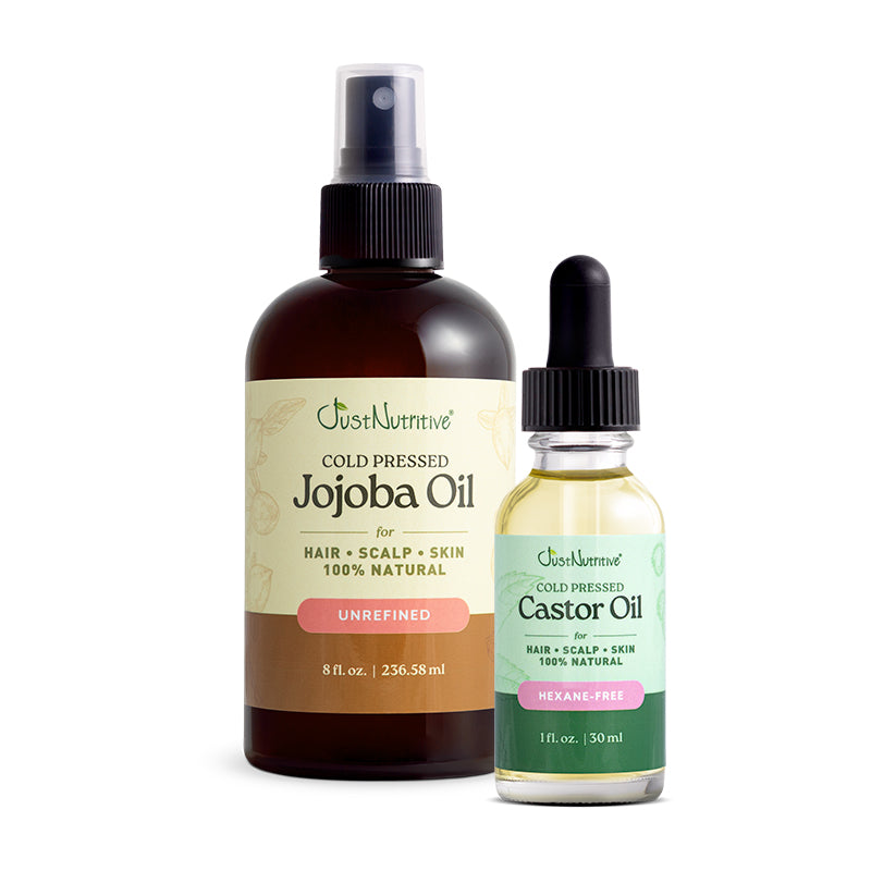 jojoba oil and castor oil hair blend