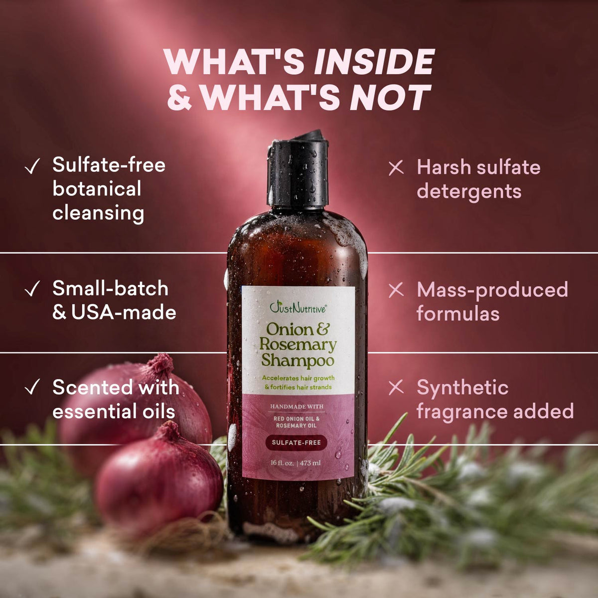 Onion & Rosemary Shampoo
