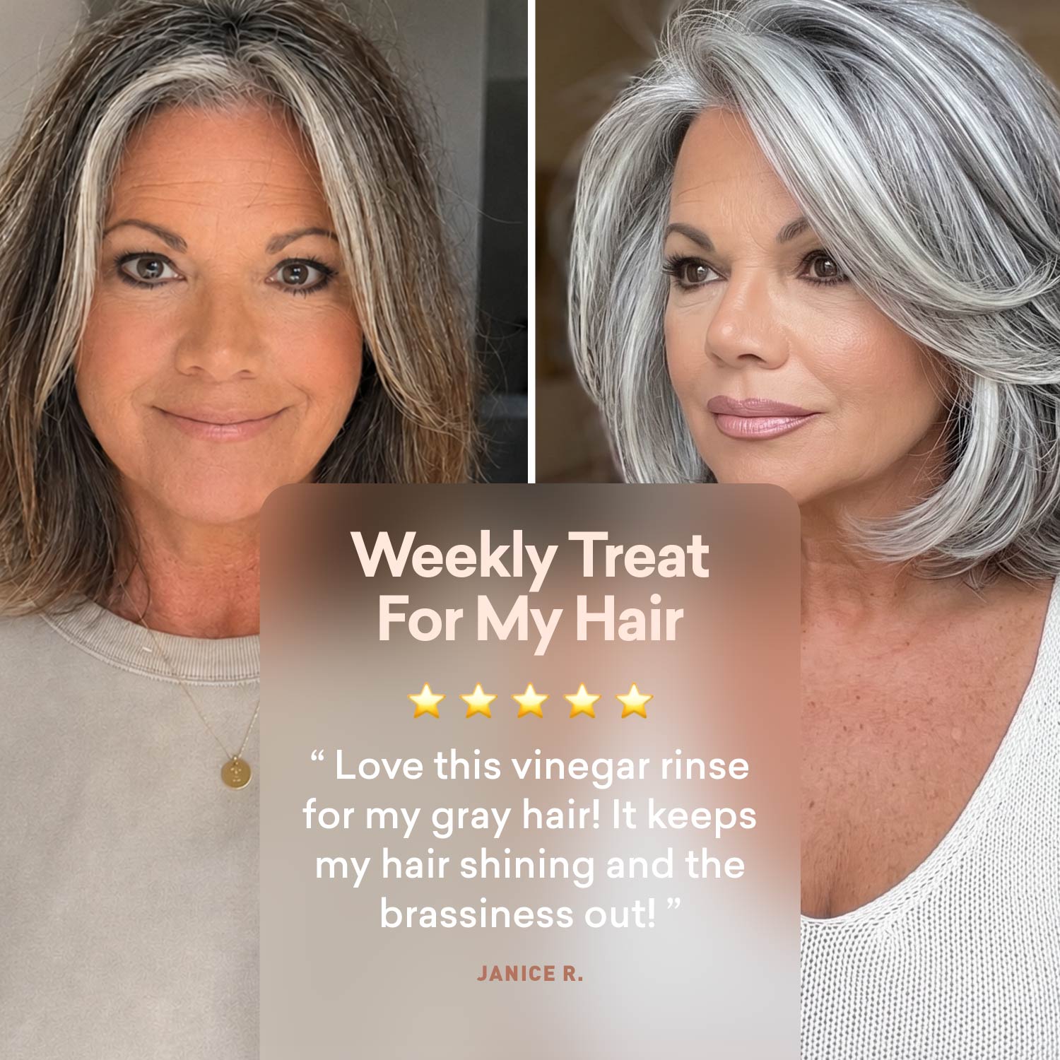 Hard Water Rinse Hair Detox | Gray Hair