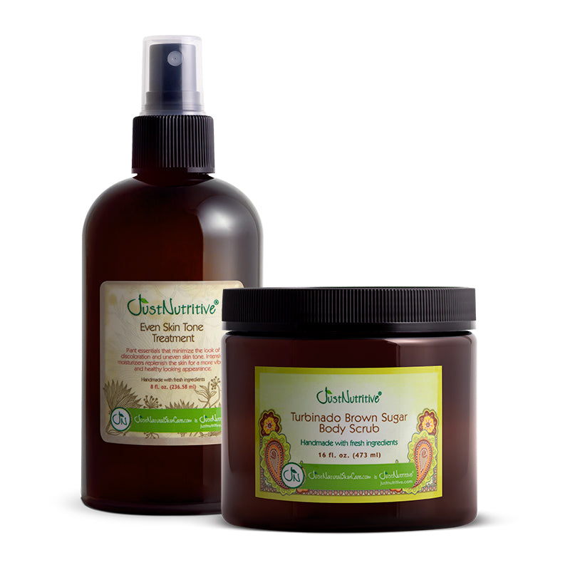 Two brown bottles with labels on a white background