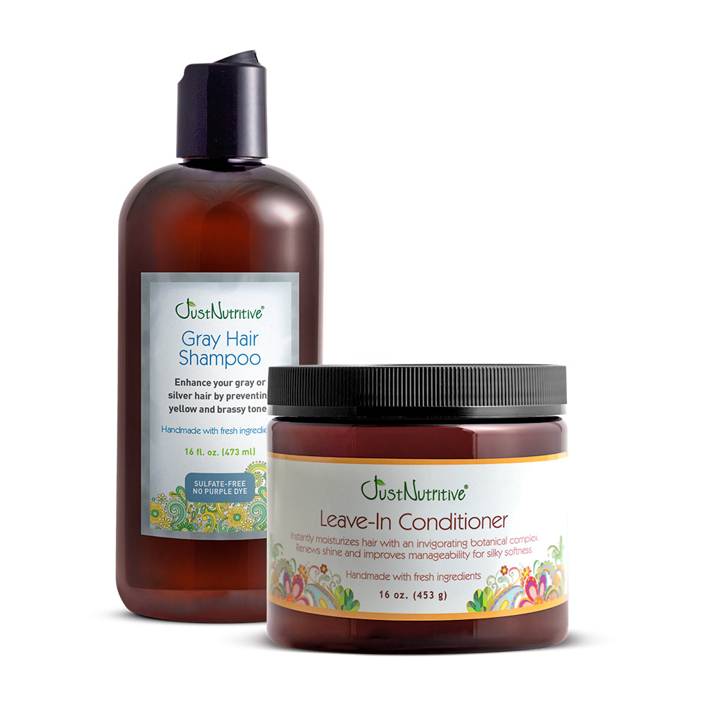 Gray Hair Shampoo & Leave-In Conditioner Duo
