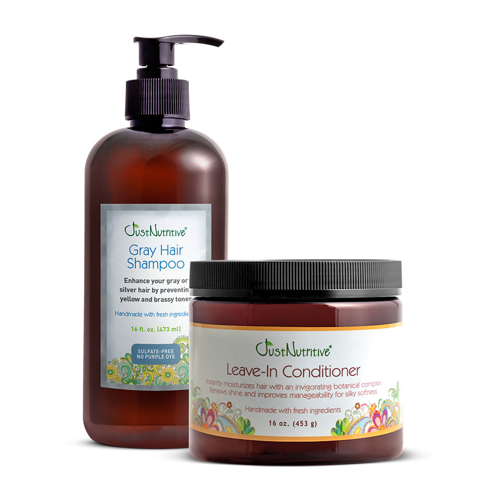 Gray Hair Shampoo & Leave-In Conditioner Duo