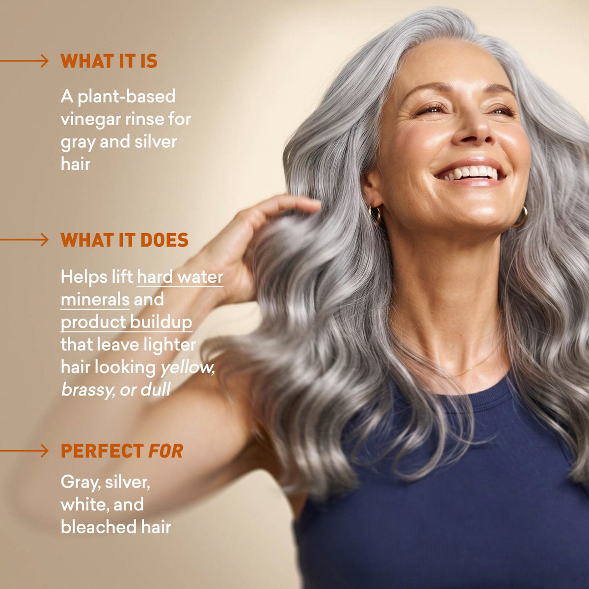 Hard Water Rinse Hair Detox | Gray Hair