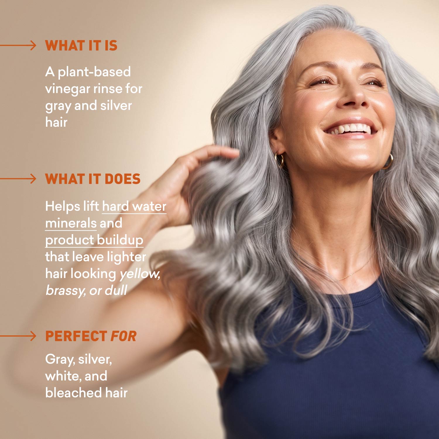 Hard Water Rinse Hair Detox | Gray Hair