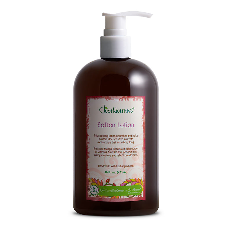 Brown lotion bottle with pump and label on a white background