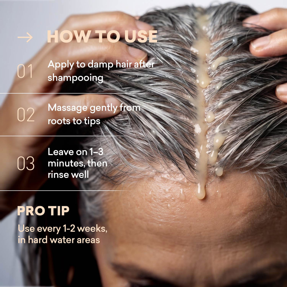 Hard Water Rinse Hair Detox | Gray Hair