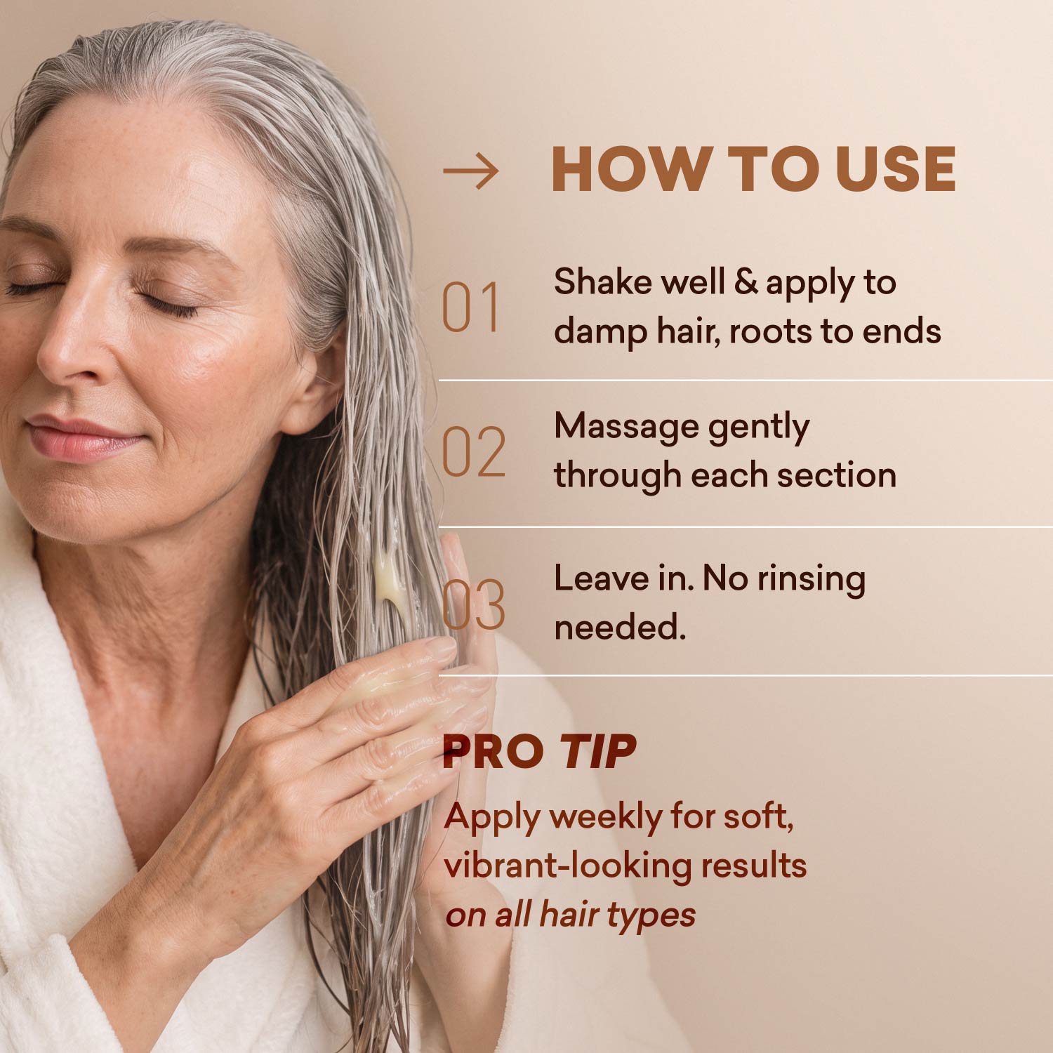 Protein & Vitamin Hair Treatment | Gray Hair