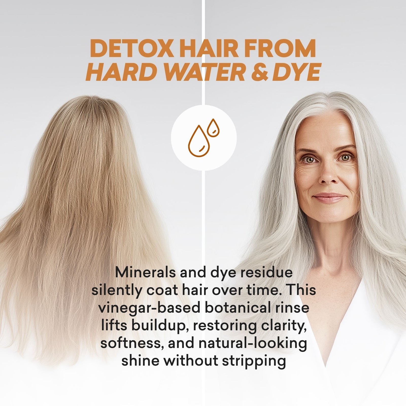 Vinegar Rinse Cleanser | Gray Hair