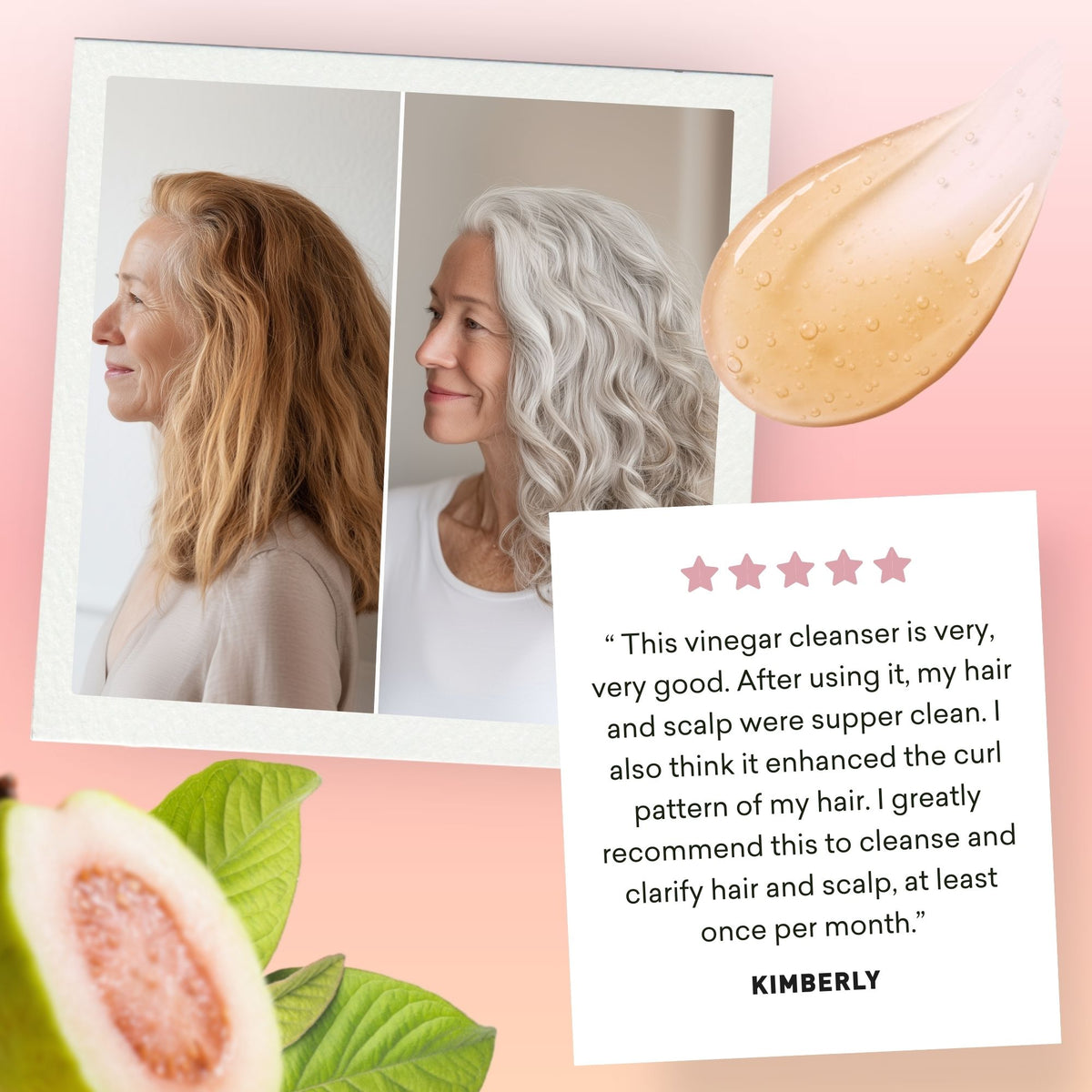 Vinegar Rinse Cleanser | Gray Hair